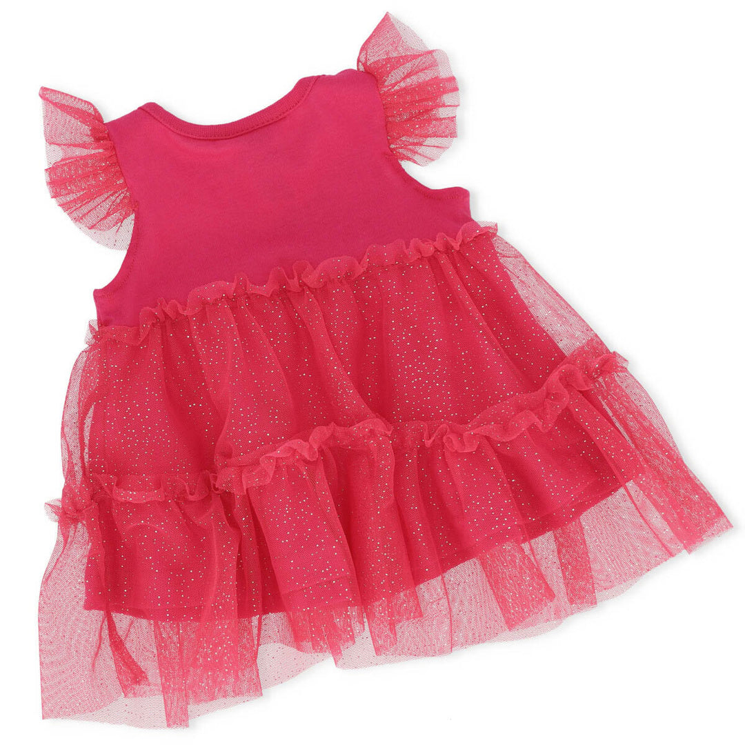 Baby Girls Mesh Dress - Pink