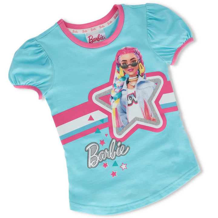 Pre-Girls Barbie Printed Tee - Blue