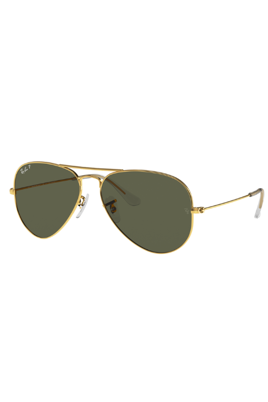 Aviator Sunglasses - Black/Gold