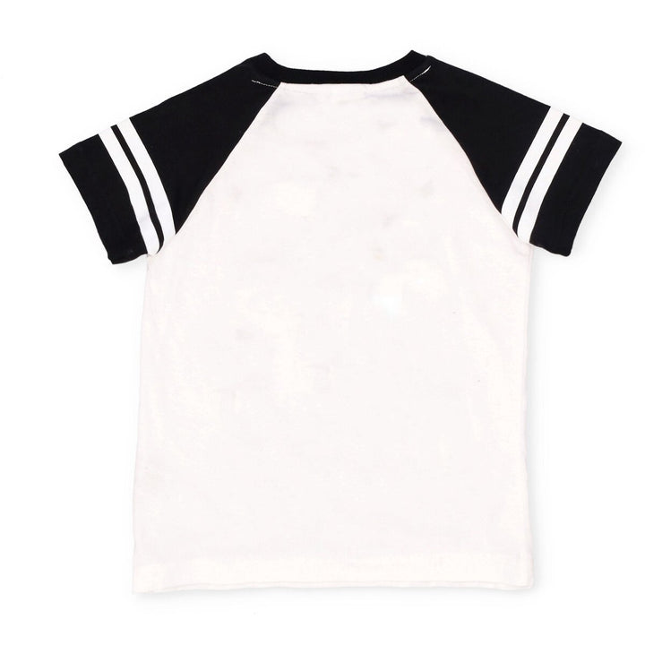 Pre-Boys Batman Raglan Printed Tee - White