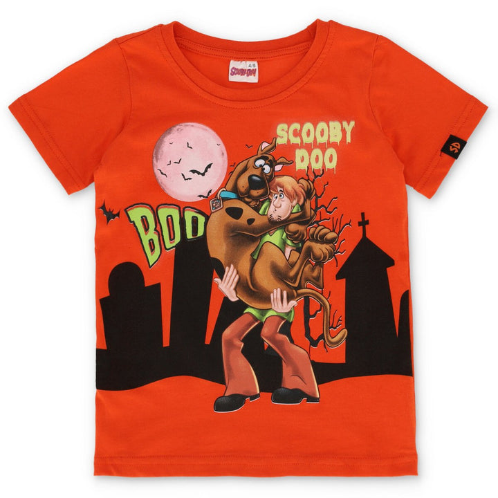 Pre-Boys Short Sleeve Scooby Doo Tee - Orange