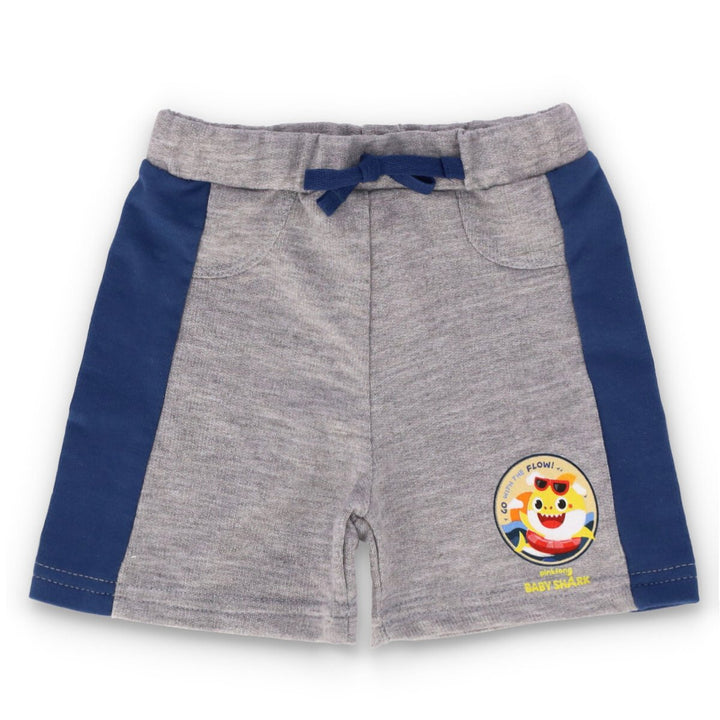 Baby Boys Baby Shark Entry Short  Grey Melange