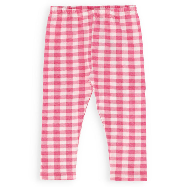 Pre-Girls Checkboard Printed Legging - Pink