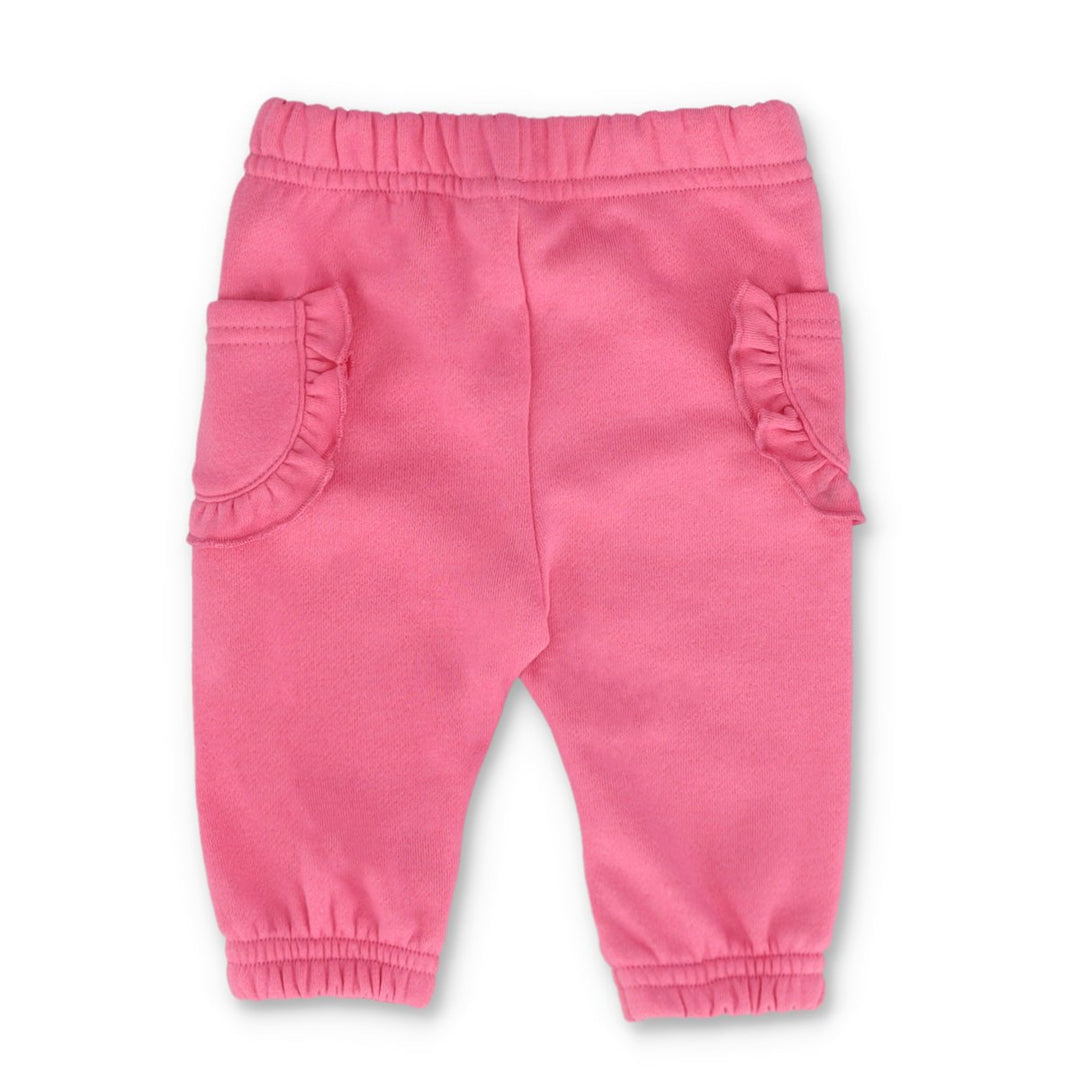 Baby Girls Cocomelon Fleece Bottoms - Pink