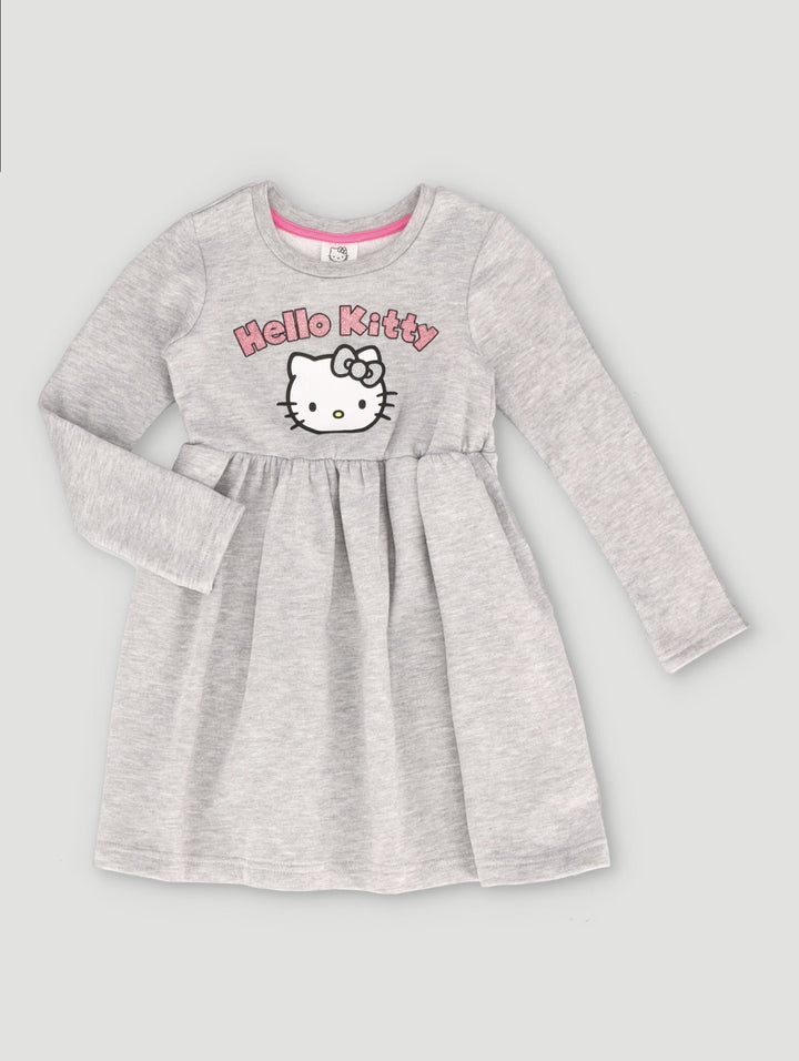 Pre-Girls Hello Kitty Fleece Dress - Grey