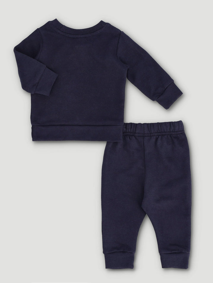 Baby Boys Babyshark Fleece Set - Navy