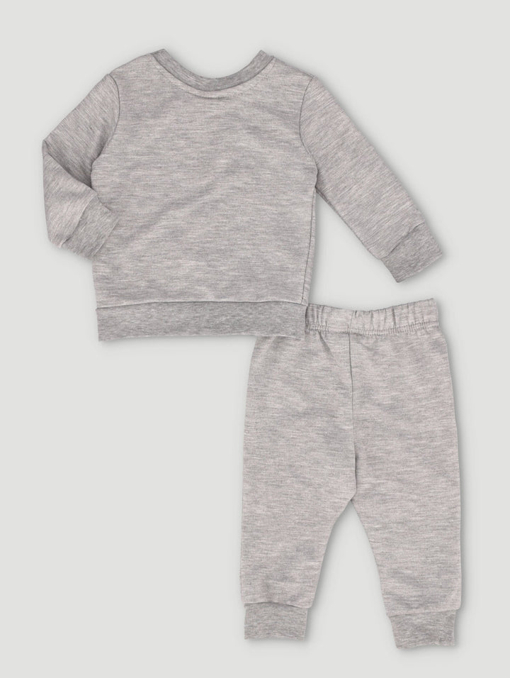 Baby Boys Garfield & Friends Fleece Set - Grey Melange