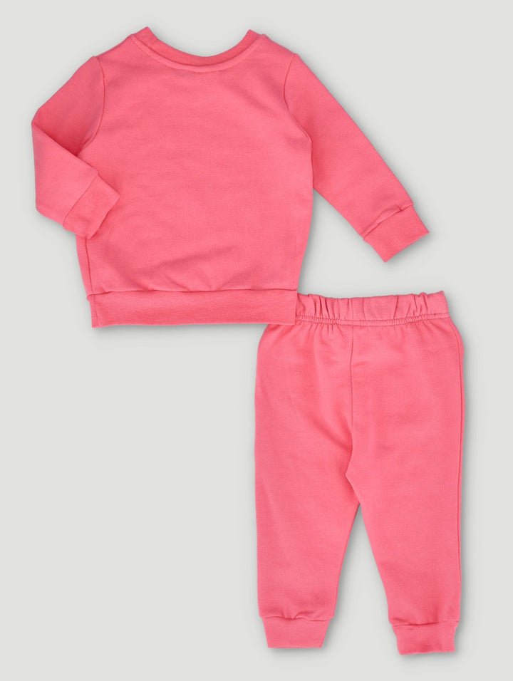 Baby Girls Baby Shark Fleece Set - pink