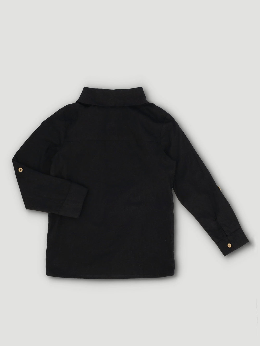 Pre-Boys Long Sleeve Formal Shirt - Black