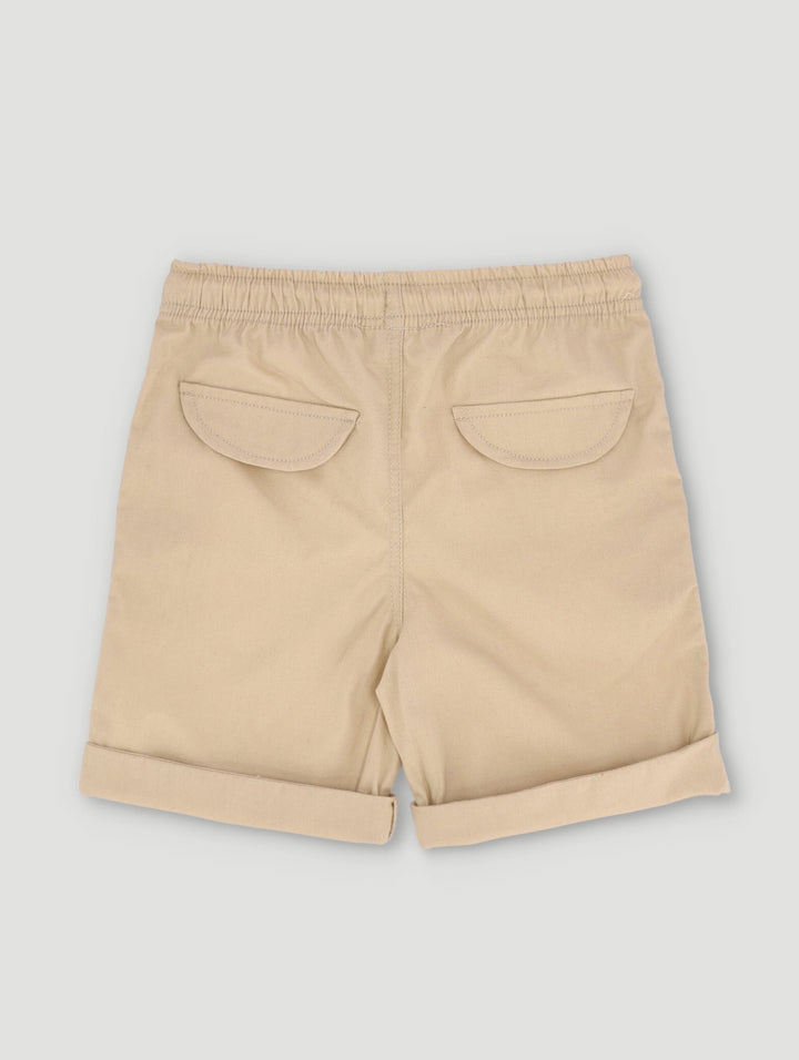 Pre-Boys Roll Up Short - Beige