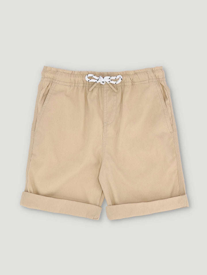 Pre-Boys Roll Up Short - Beige