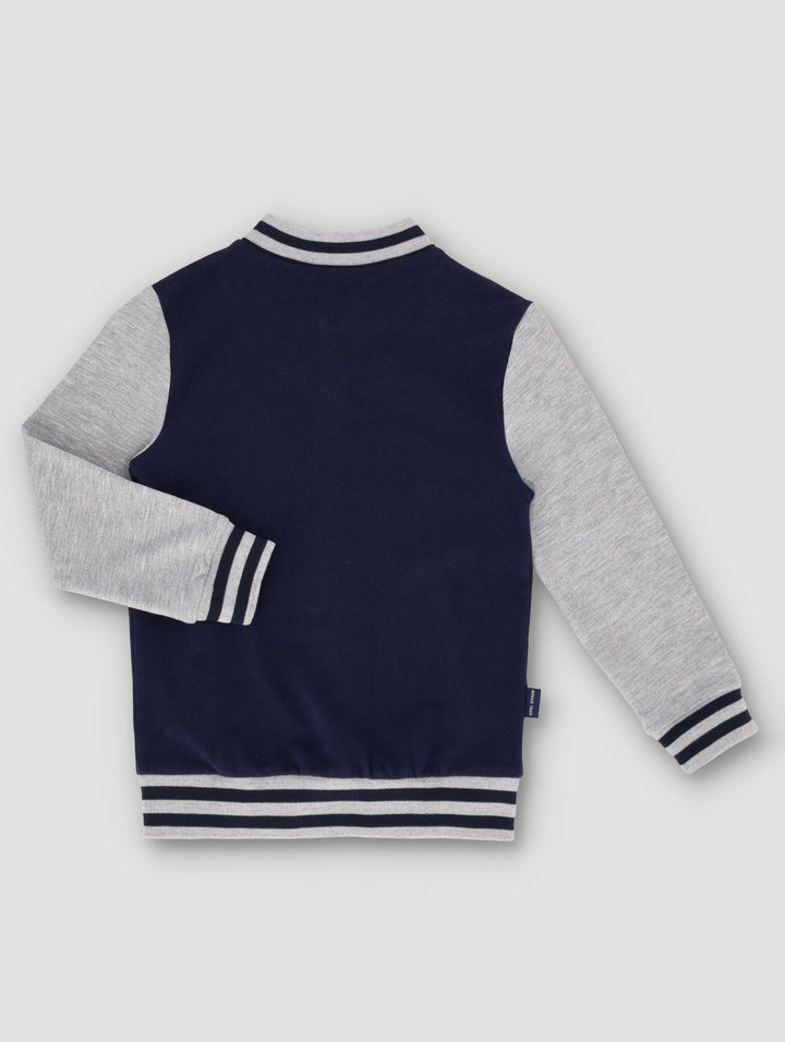 Pre-Boys Looney Baseball Jacket - Navy