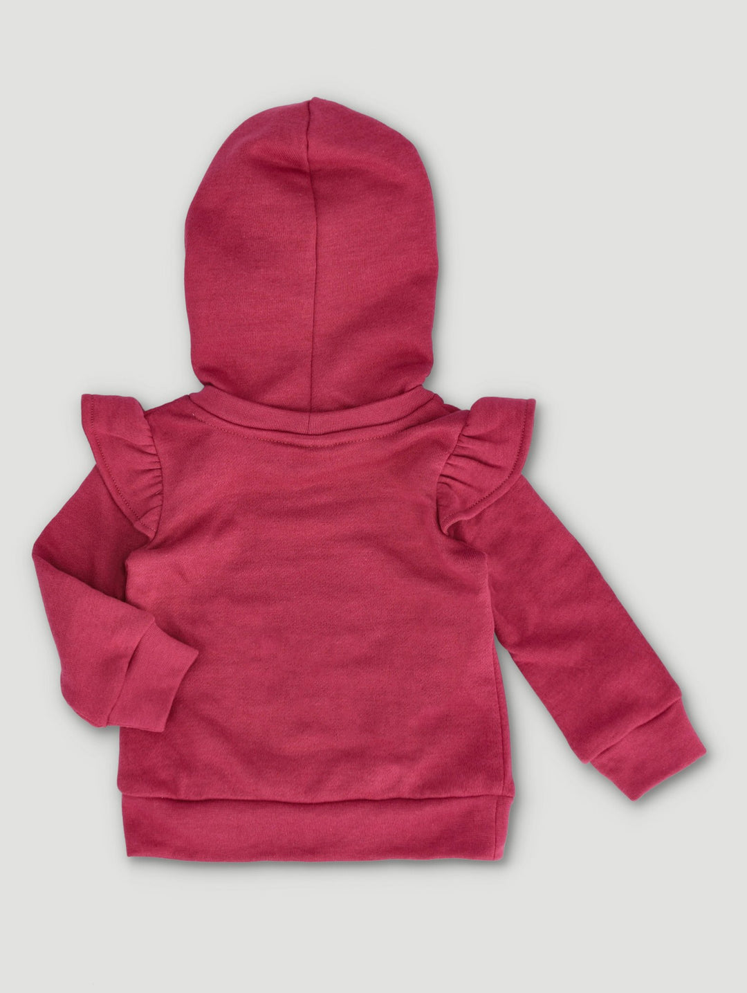 Baby Girls Hooded Sweat Top - Berry