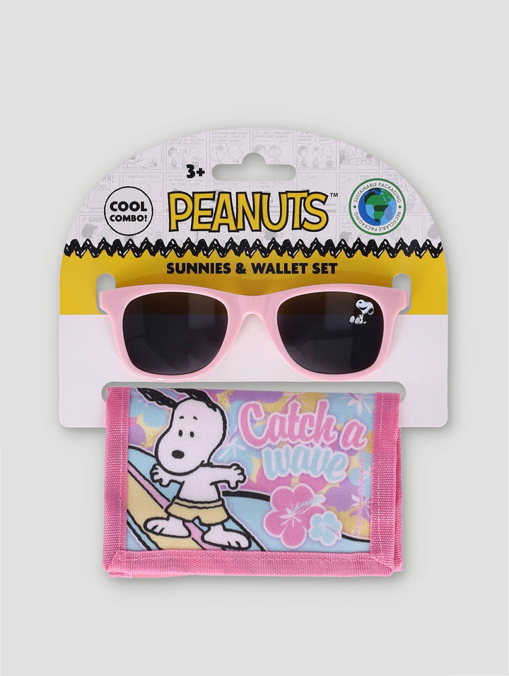 Snoopy Wallet & Sunnies Set - Pink