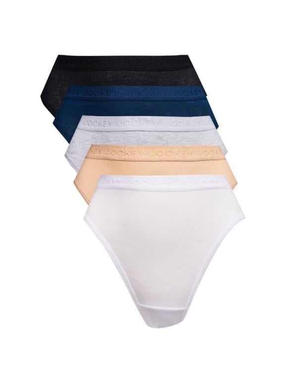 5 Pack Cotton Hicut Panty