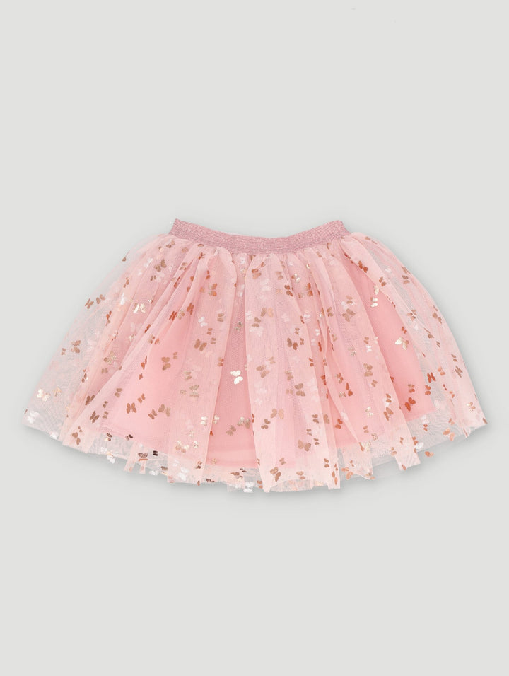 Pre-Girls Sequins Tutu Skirt - Peach