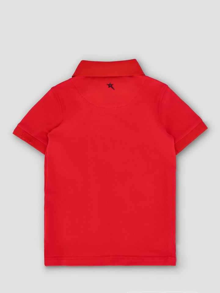 Pre-Boys Pique Golfer - Red