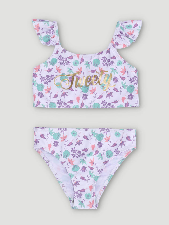 Pre-Girls Tweety Bird Swimsuit