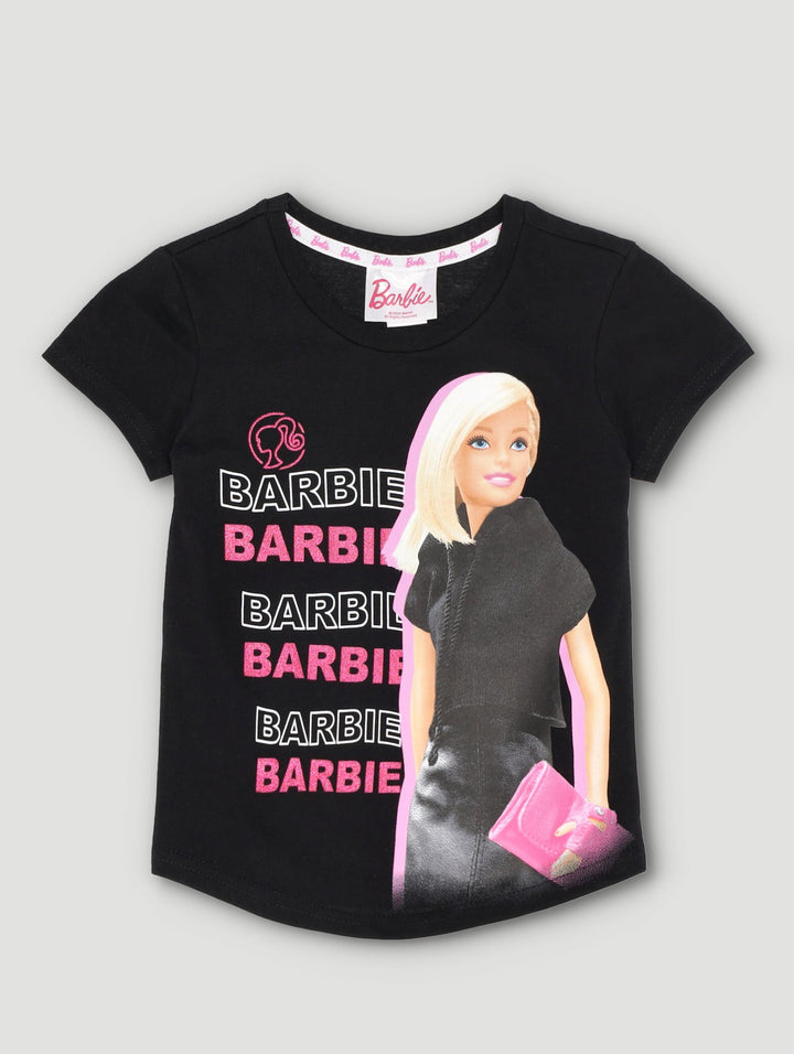 Pre-Girls Barbie Tee - Black