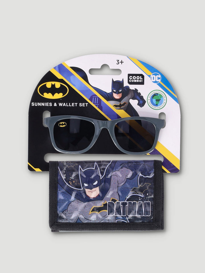 Pre-Boys Batman Wallet & Sunnies Set - Black