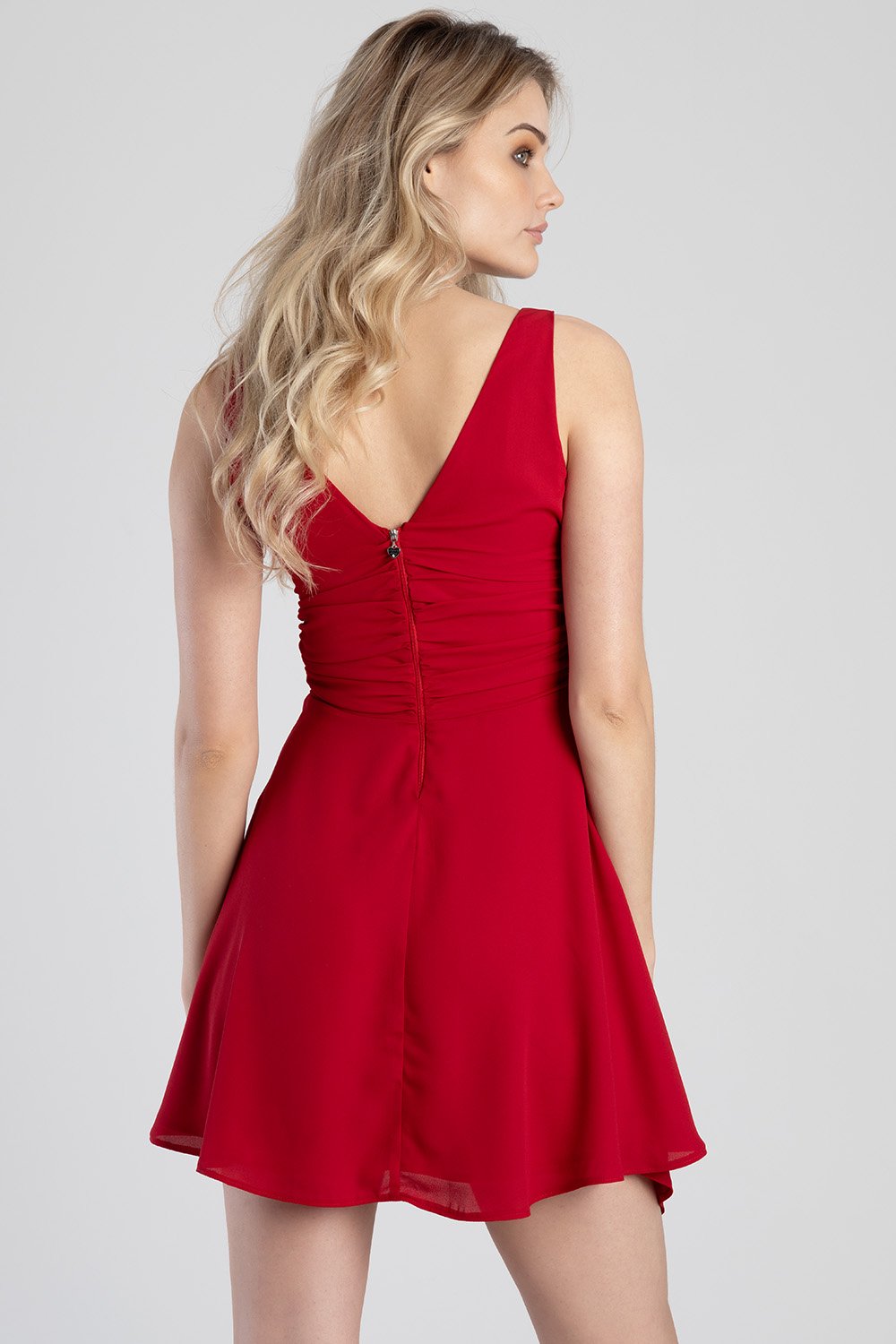 Skater Dress - Red