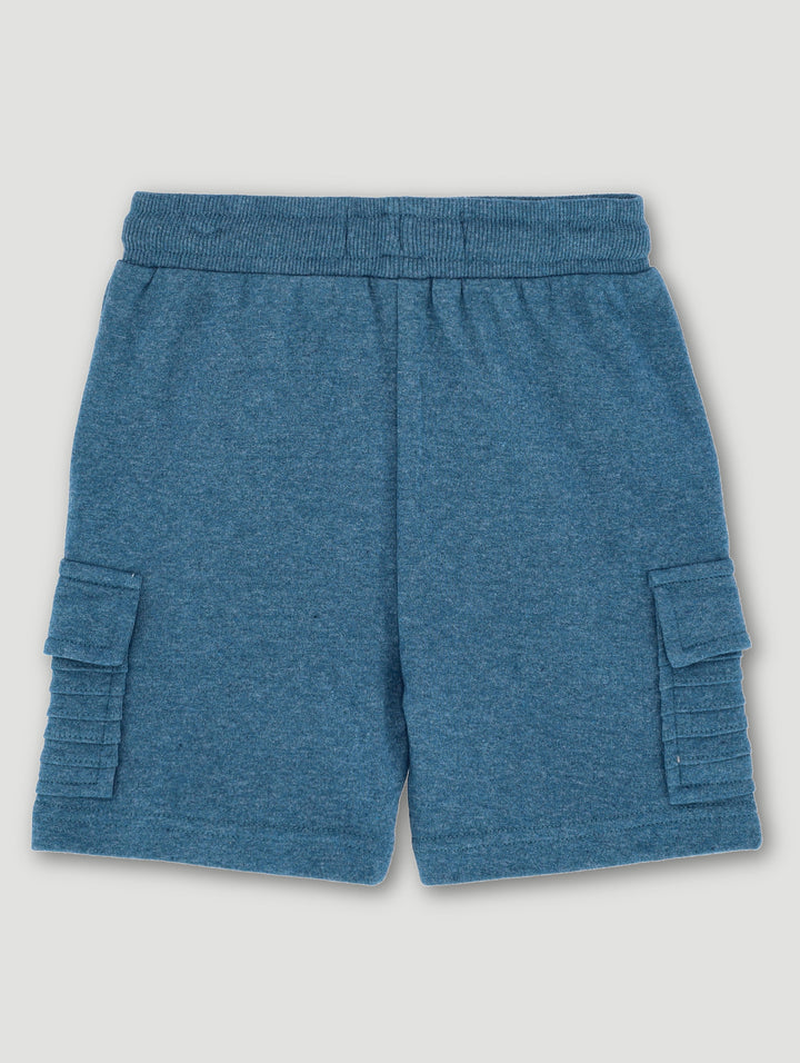 Pre-Boys Pintuck Cargo Short - Blue Coral