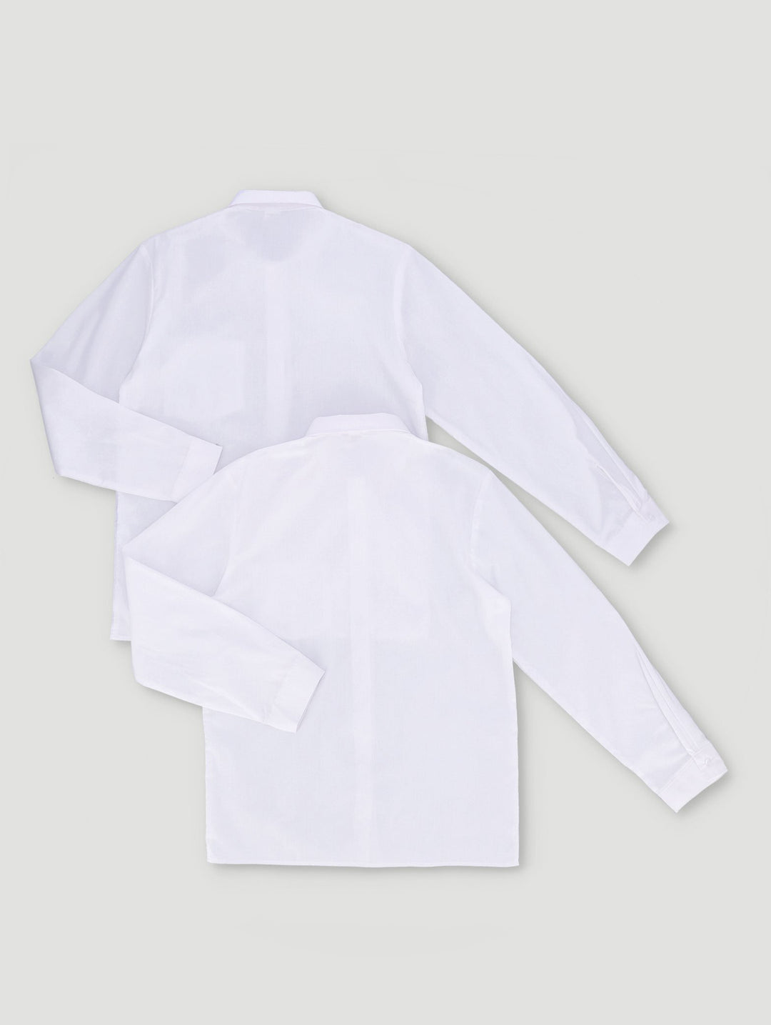 Girls 2 Pack Long Sleeve Shirts - White