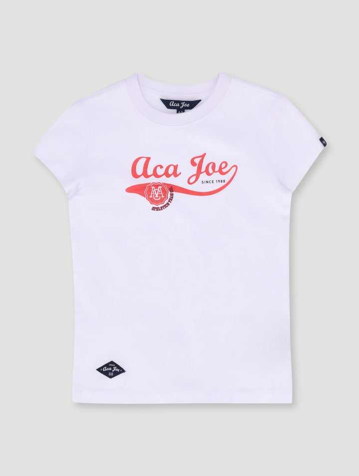 Pre-Girls Big Printed Tee - White