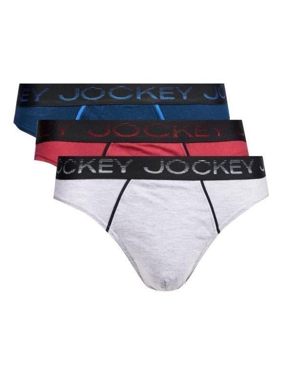 3 Pack Graded Brief - Navy/Red/Grey