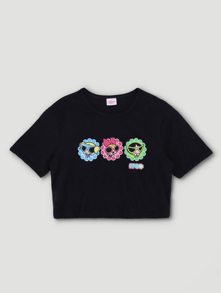 Girls Powerpuff Girls Tee - Black