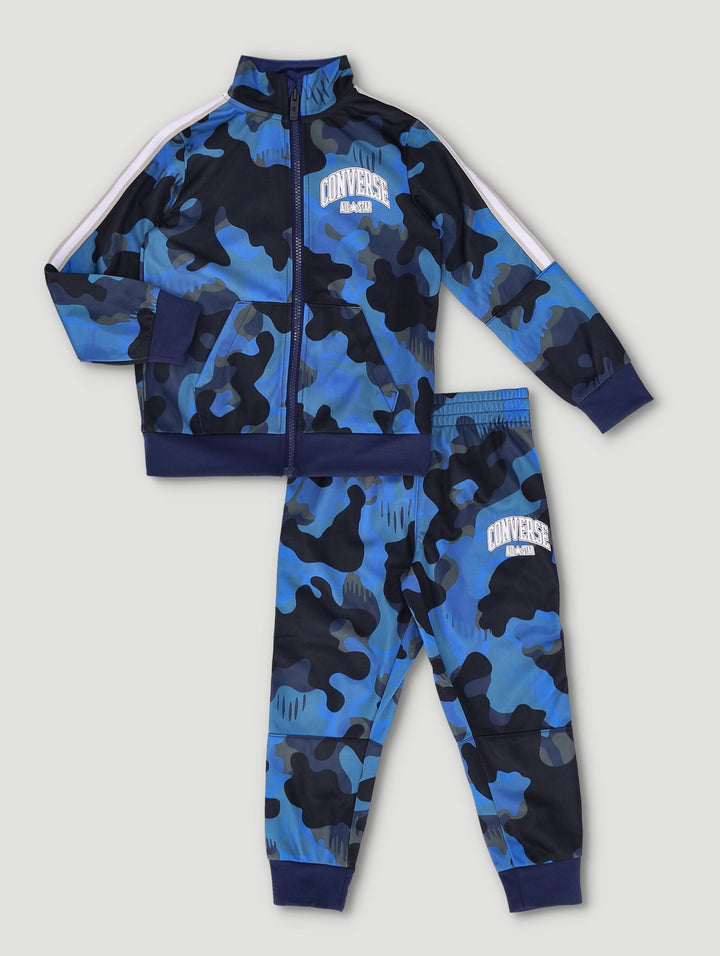 Pre-Boys Camo Tricot Set - Midnight Navy