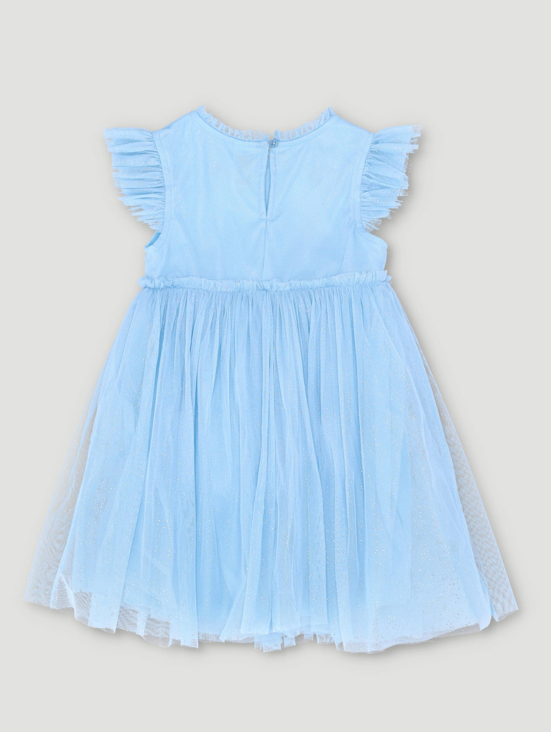 Pre-Girls Butterfly Party Dress - Light Blue