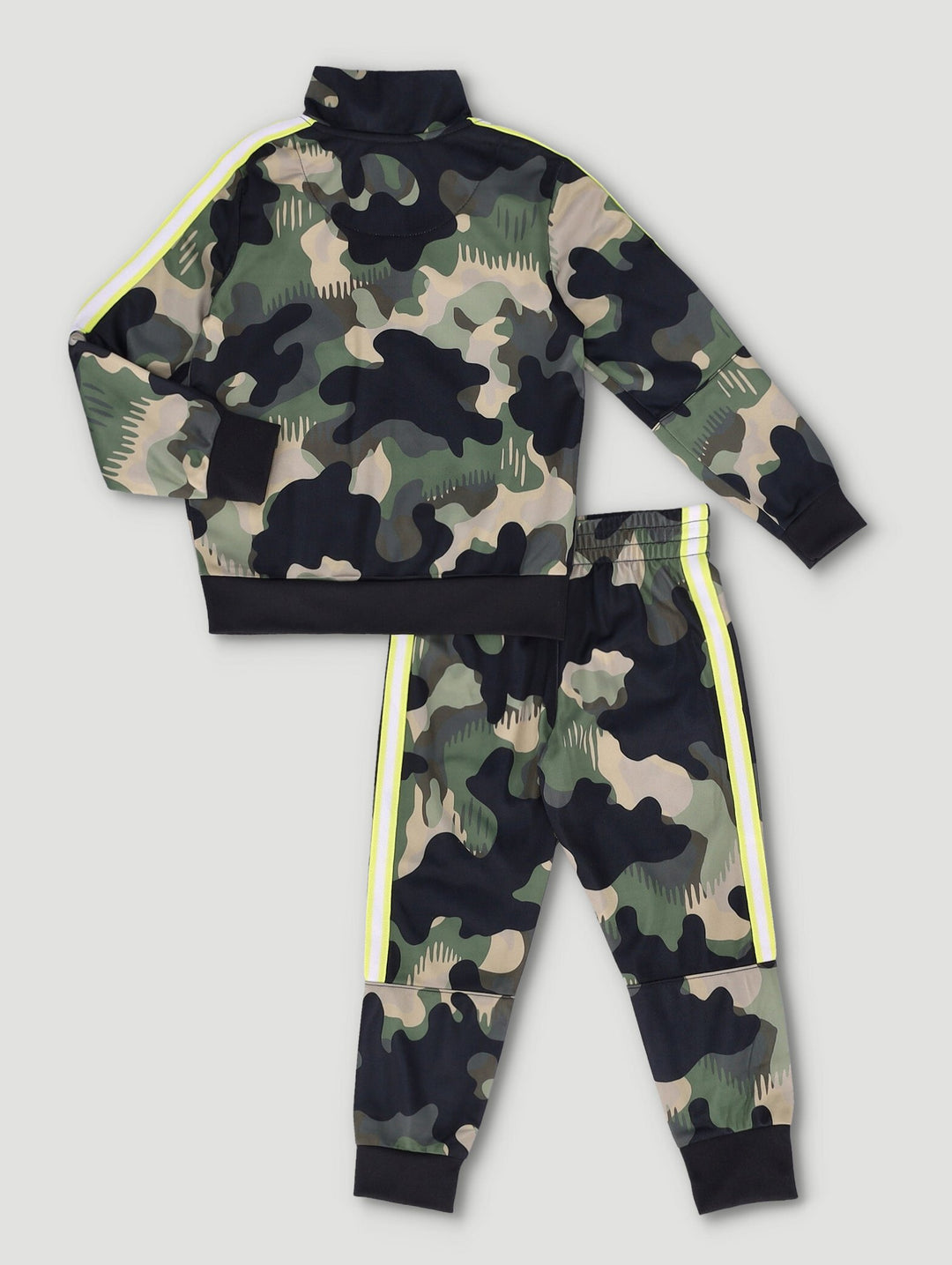 Pre-Boys Camo Tricot Set - Dark Green