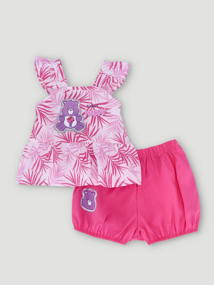 Baby Girls Care Bears Shorts Set - Pink