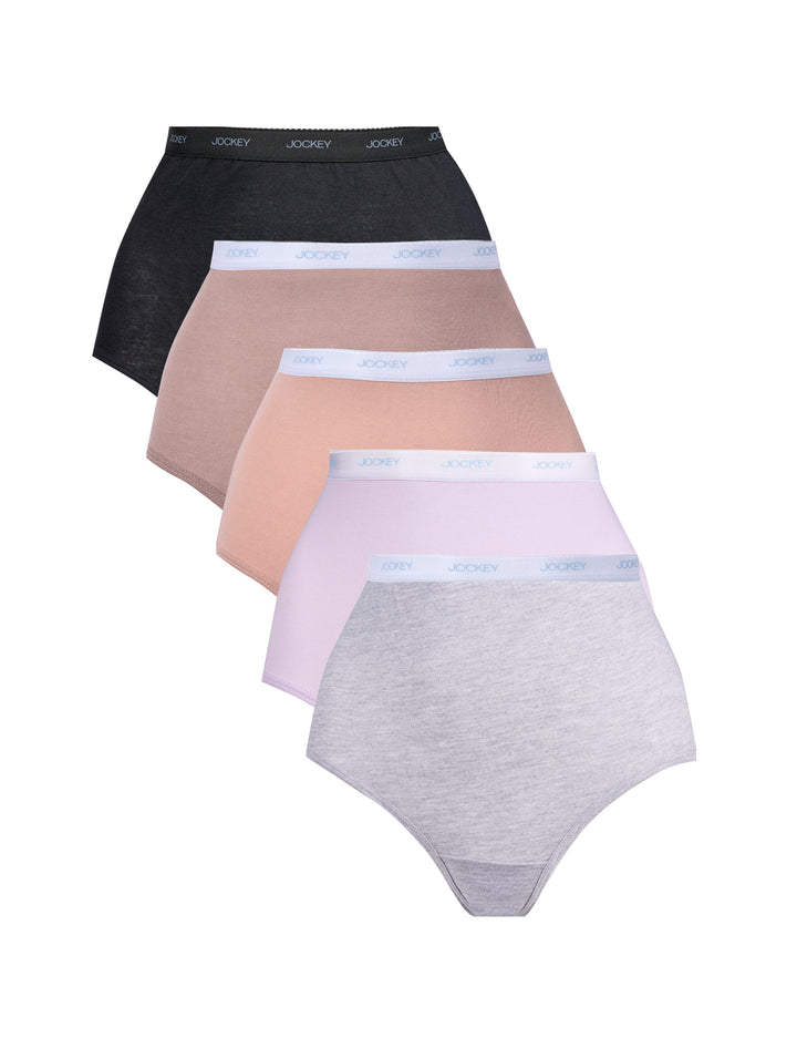 5 Pack Plain Brief Panties