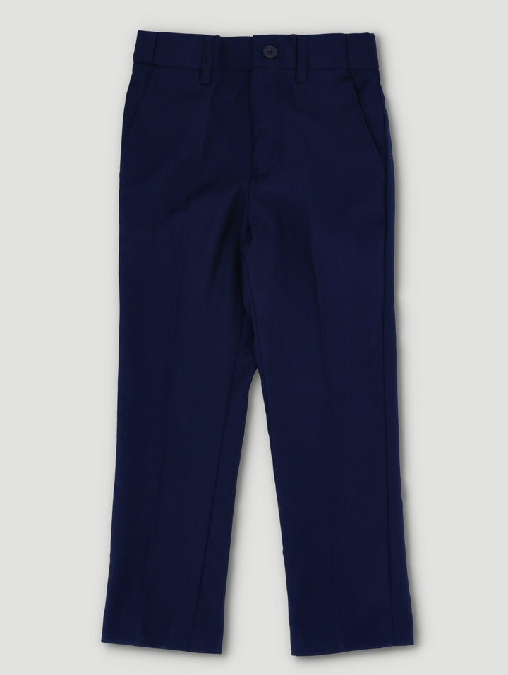 Pre-Boys Formal Satin Suit Pants - Navy