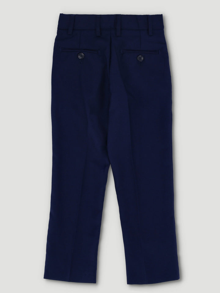 Pre-Boys Formal Satin Suit Pants - Navy