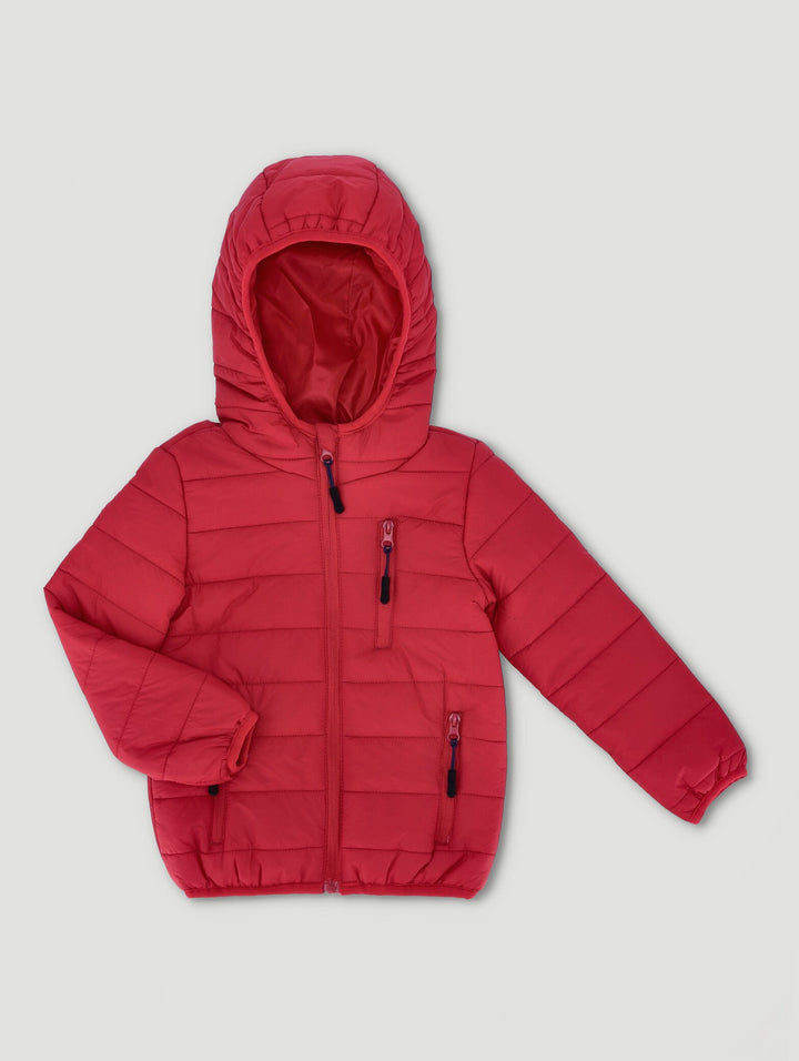 Pre-Boys Zip Core Puffer Jacket - Red