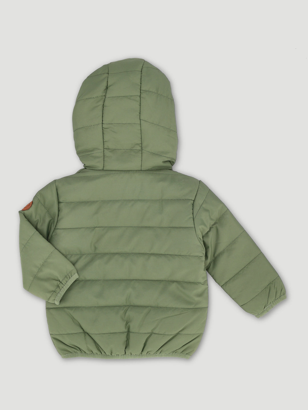 Baby Boys Hooded Puffer Jacket - Fatigue