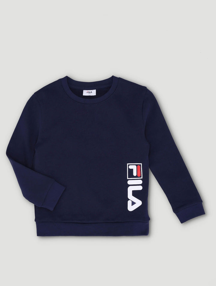 Pre-Boys Martelli Crew Top - Navy