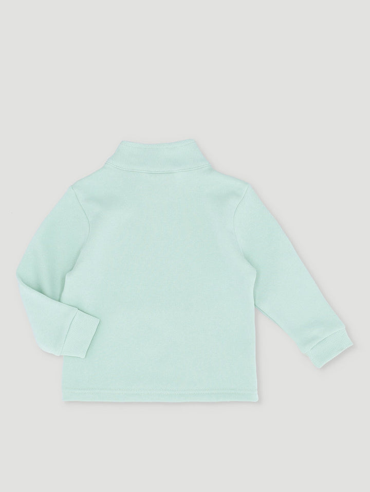 Pre-Girls Ciara 3/4 Zip Sweater - Light Blue