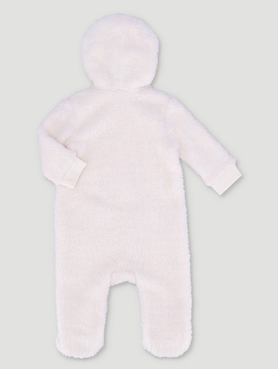 Baby Boys Sherpa Sleepsuit - Cream