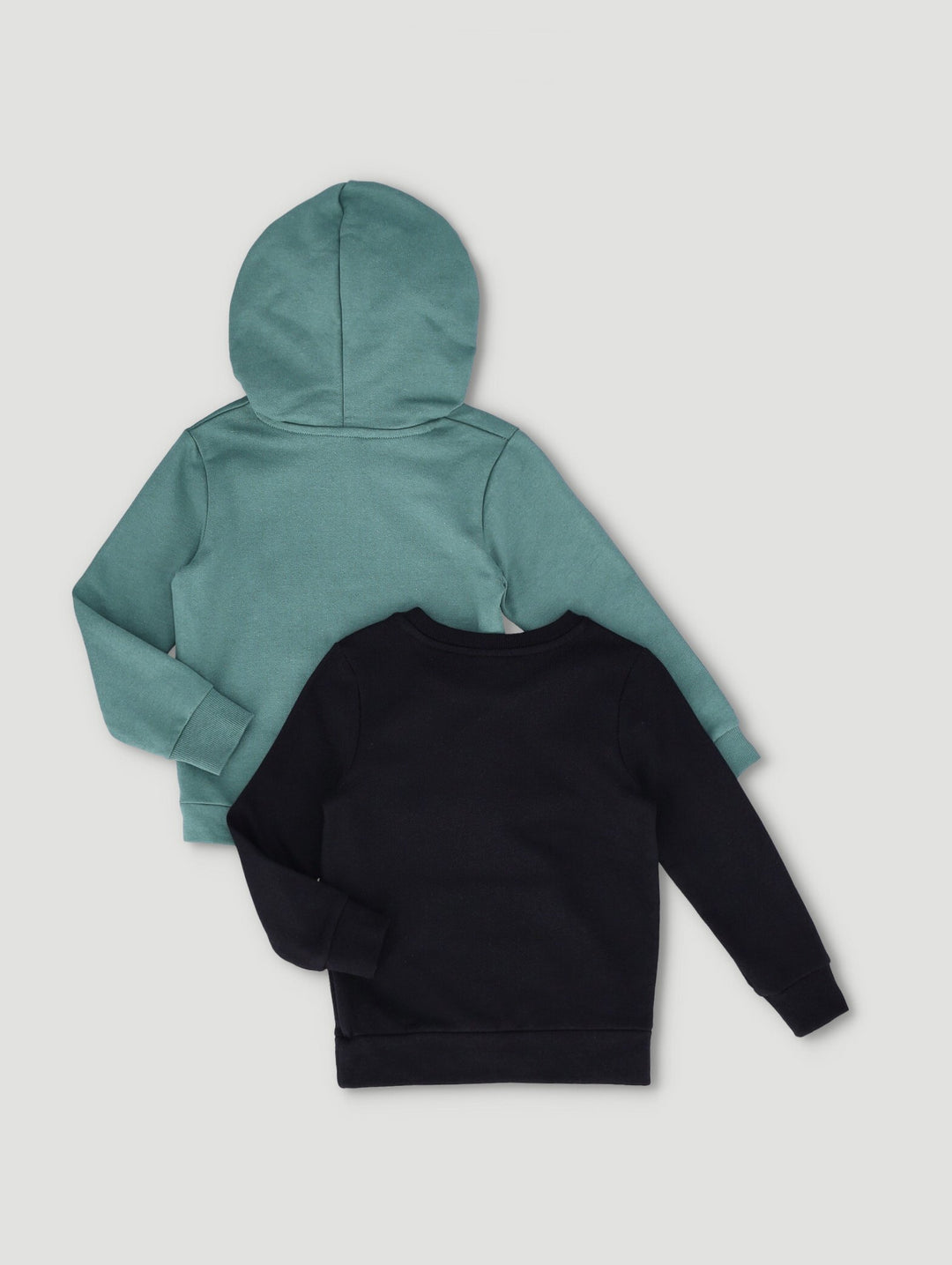 Pre-Boys 2 Pack Fleece Tops - Sea Pine/Black