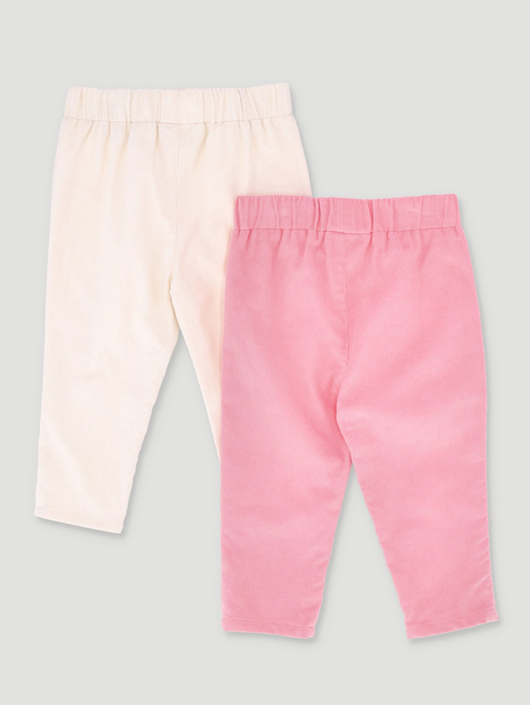 Baby Girls 2 Pack Corduroy Bottoms - Pink