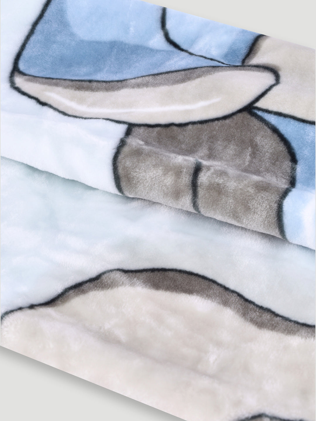 Baby Boys Printed Mink Blanket - Blue