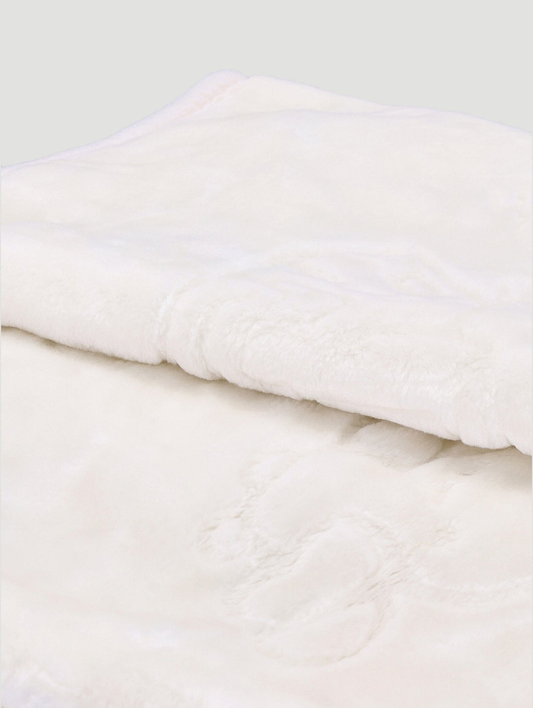 Baby Nursery Printed Mink Blanket - Cream