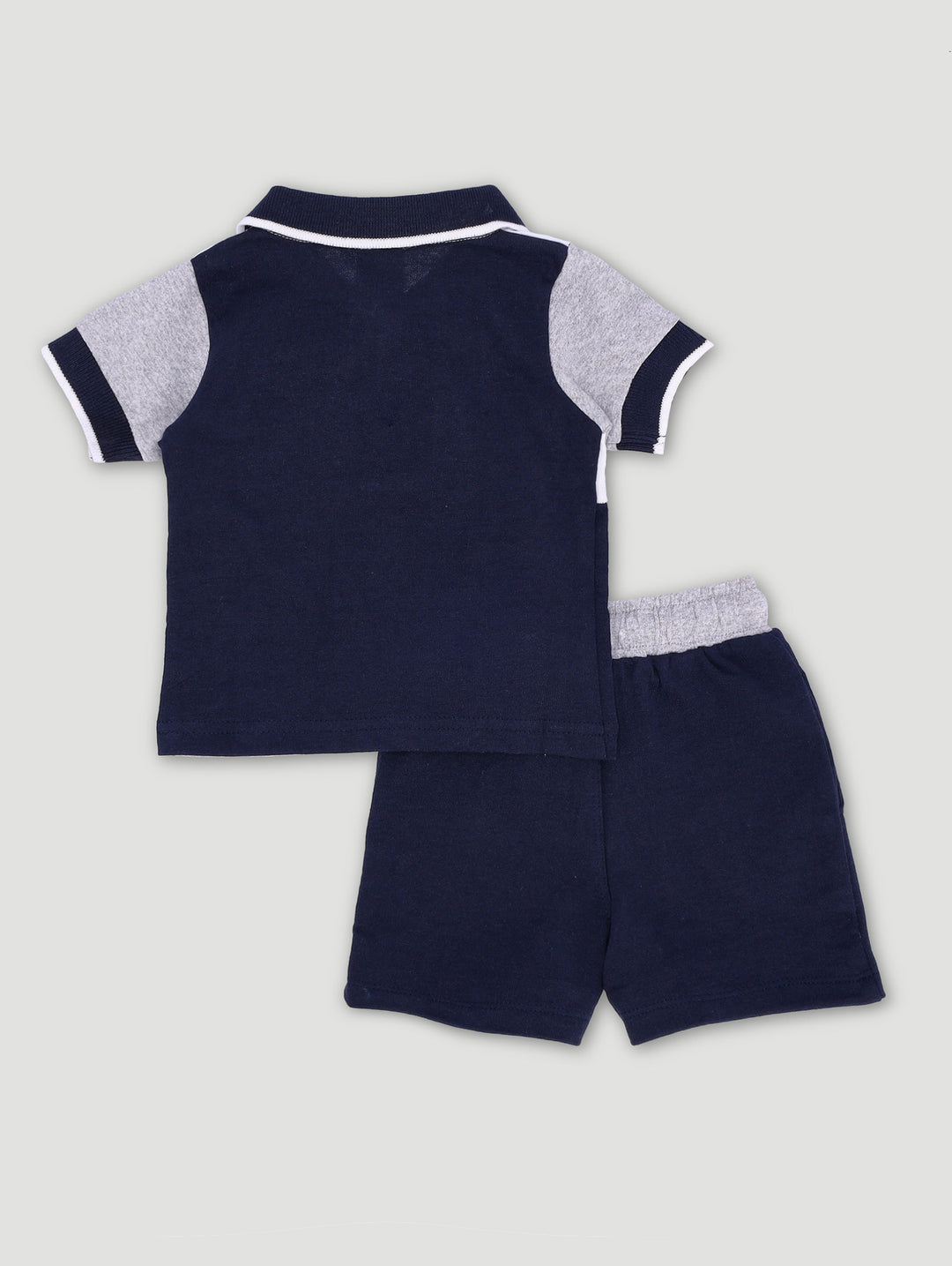 Baby Boys Colourblock Golfer Set - Navy