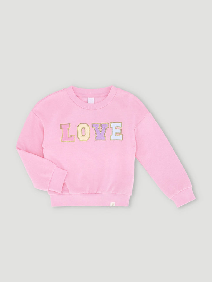 Pre-Girls Applique Track Top - Pink