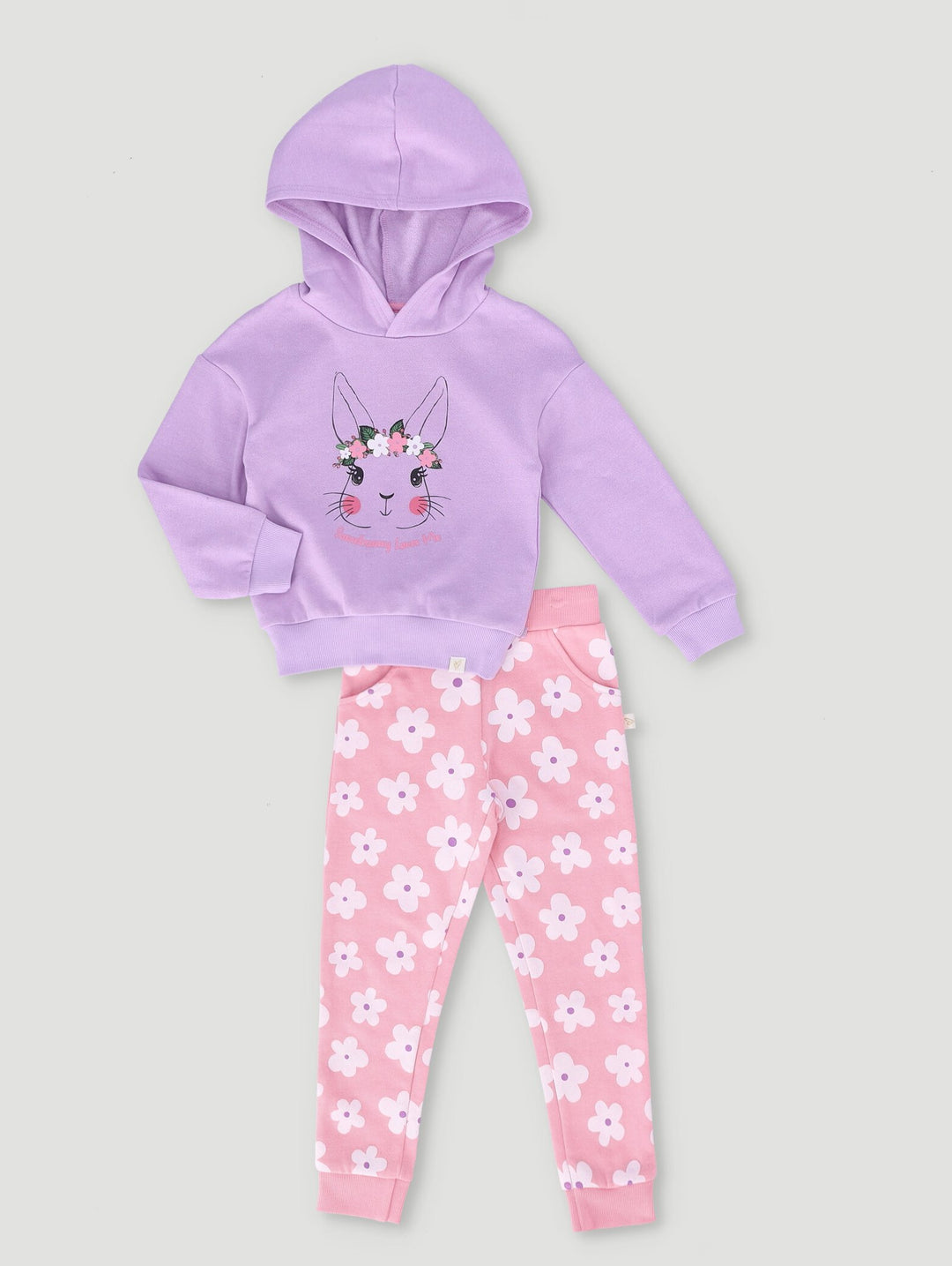 Pre-Girls Bunny Placement Tracktop - Lilac