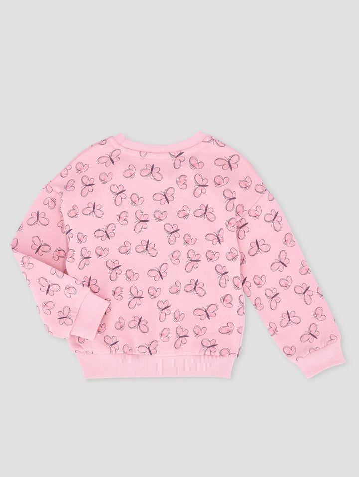 Pre-Girls Butterfly Track Top - Rose